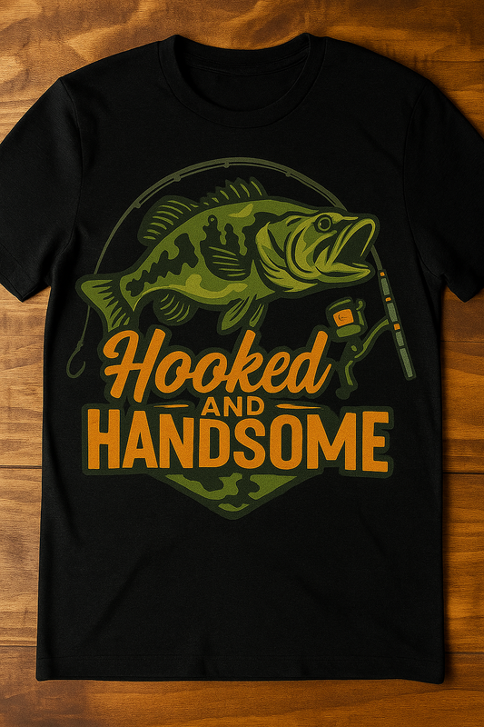 Hooked and Handsome Tee